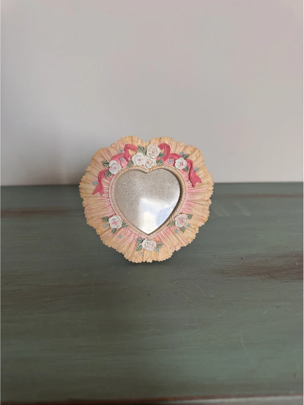 VTG 1990 Heart Feminine Mini Photo Frame